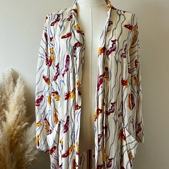 Natalie Martin Diane Robe in Pisces Print - Picture 4 of 8